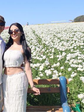 White Two-Piece Ruffled Crop Top & Skirt Set